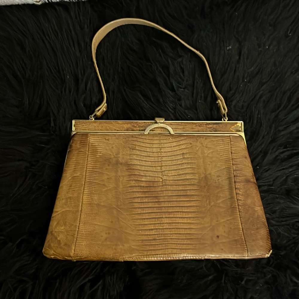 Antique Vintage alligator/lizard bag. Good condition